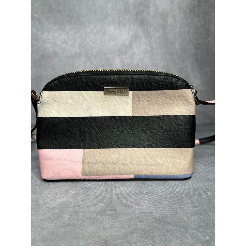 Kate Spade colorblock multi color Crossbody sling purse *has flaws